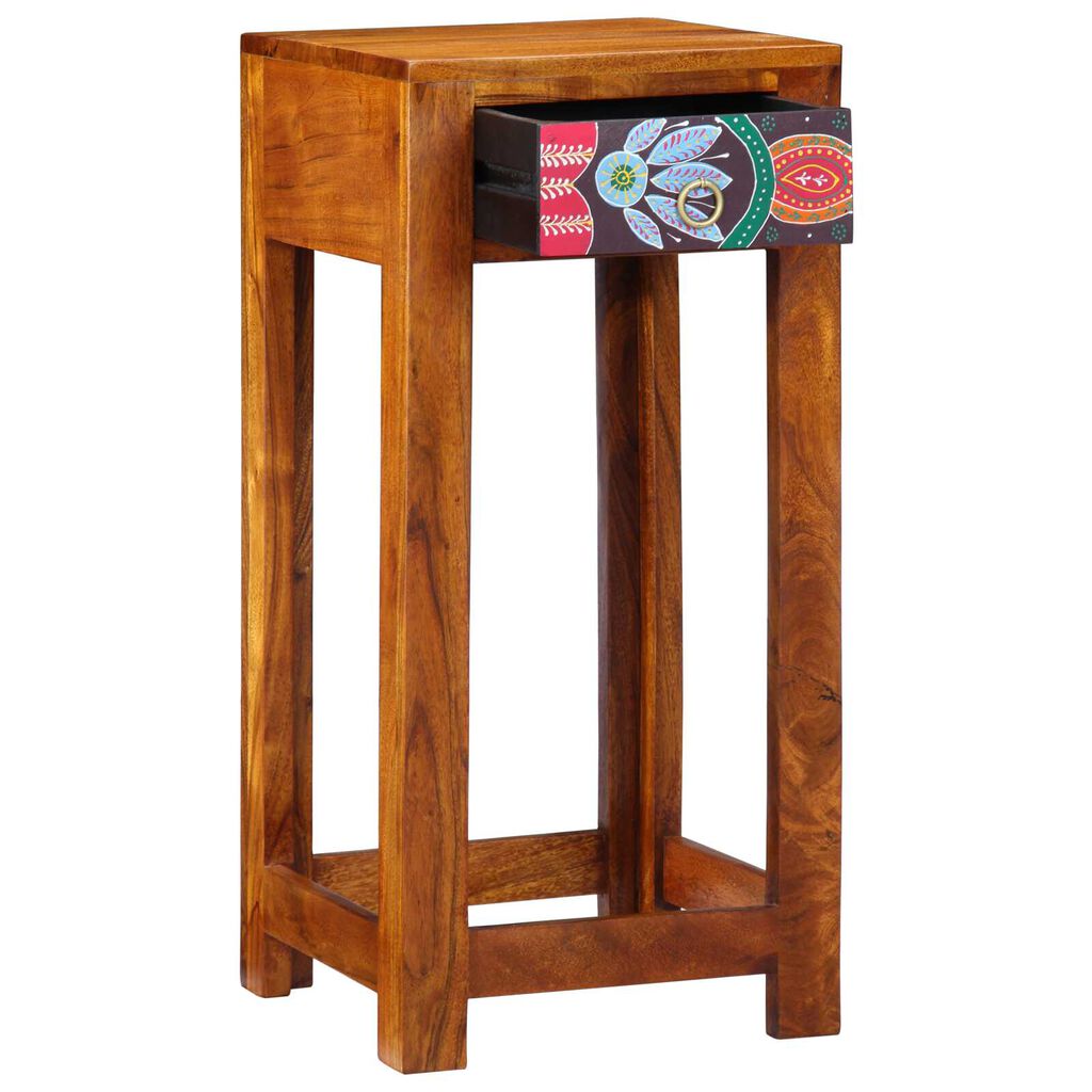 vidaXL Telefontisch 35x35x75 cm Massivholz Akazie