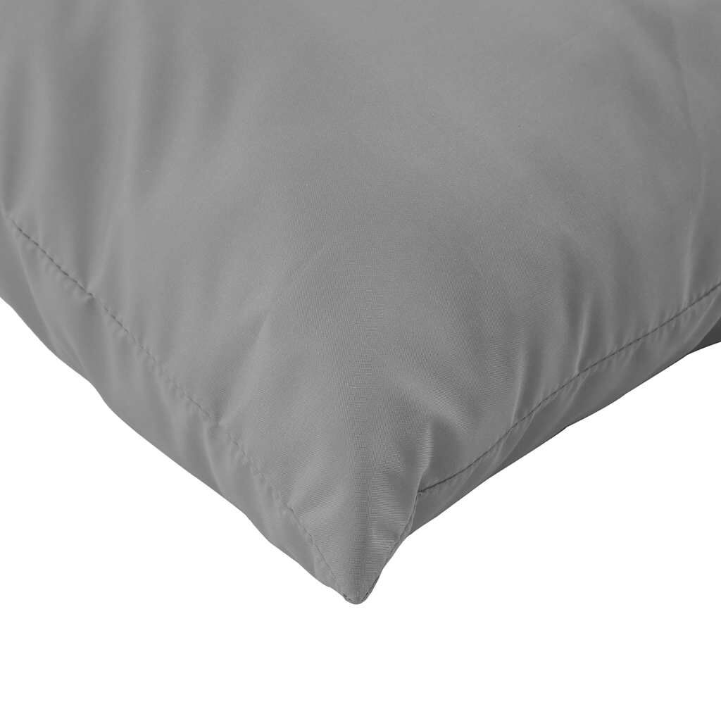 vidaXL Palettenkissen 2-tlg. Grau Oxford-Gewebe