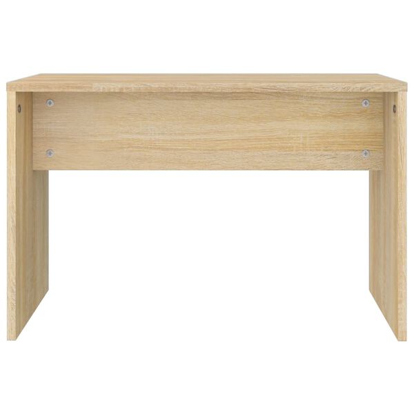 vidaXL Schminktisch-Set Sonoma-Eiche 86,5x35x136 cm