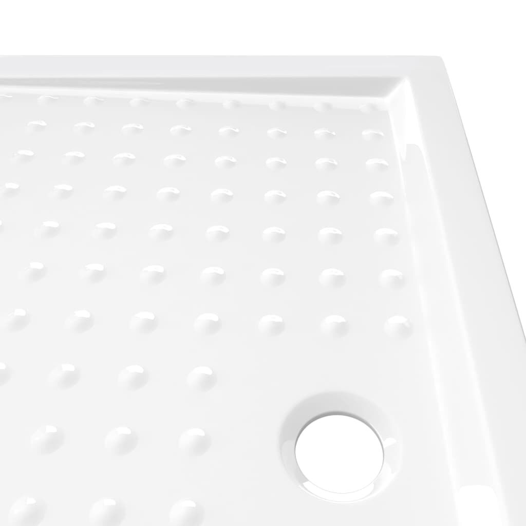 vidaXL Duschwanne Anti-Rutsch Weiß 70x100x4 cm ABS