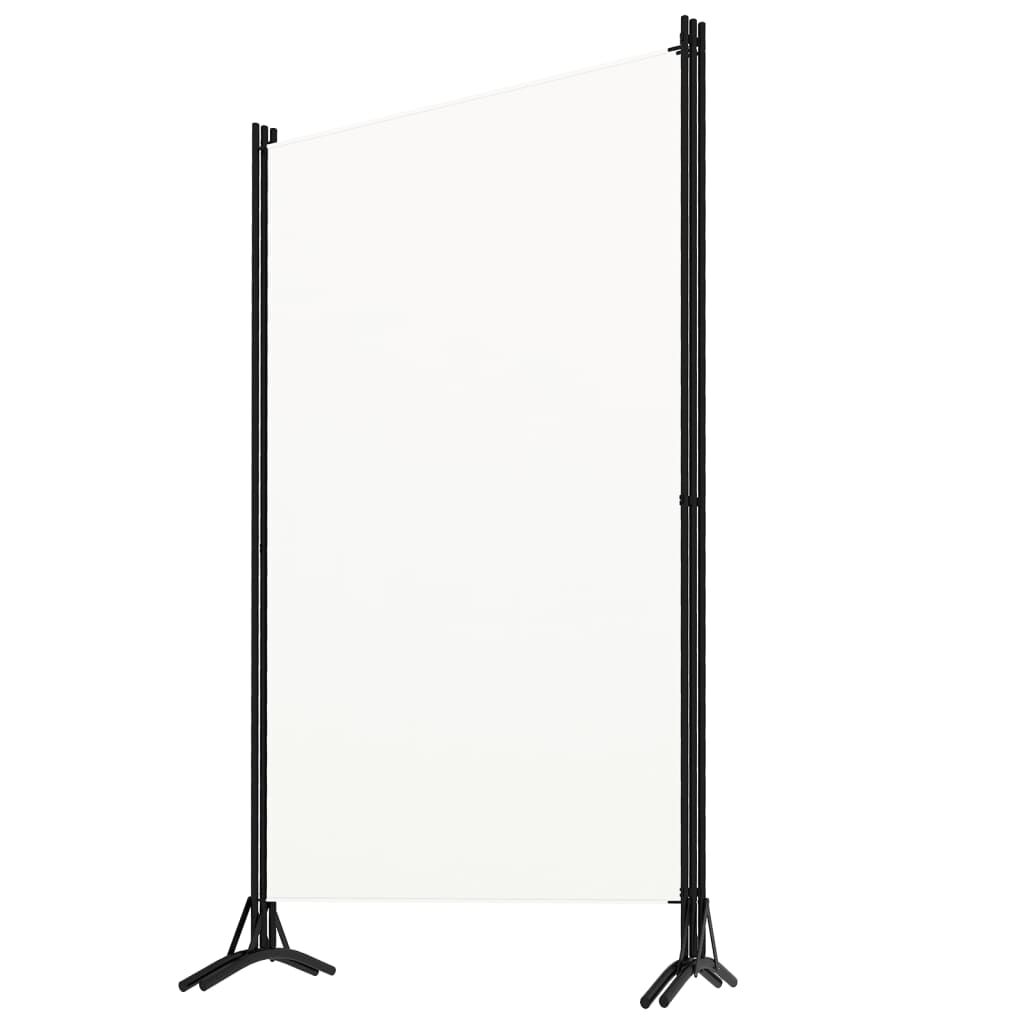vidaXL 3-tlg. Raumteiler Weiß 260x180 cm Stoff