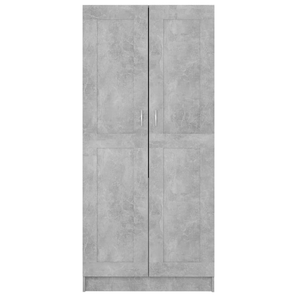 vidaXL Kleiderschrank Betongrau 82,5x51,5x180 cm Holzwerkstoff