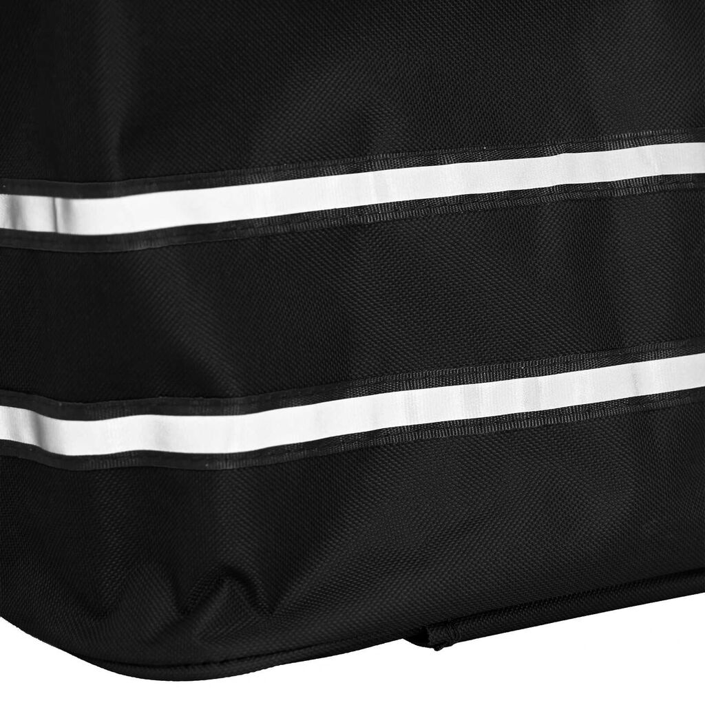 vidaXL Einkaufstrolley mit Rädern und Verstellbarem Griff Schwarz 40 L