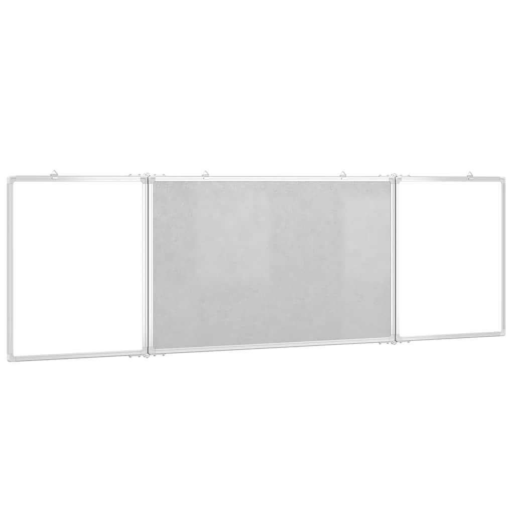vidaXL Magnetisches Whiteboard Klappbar 160x50x1,7 cm Aluminium